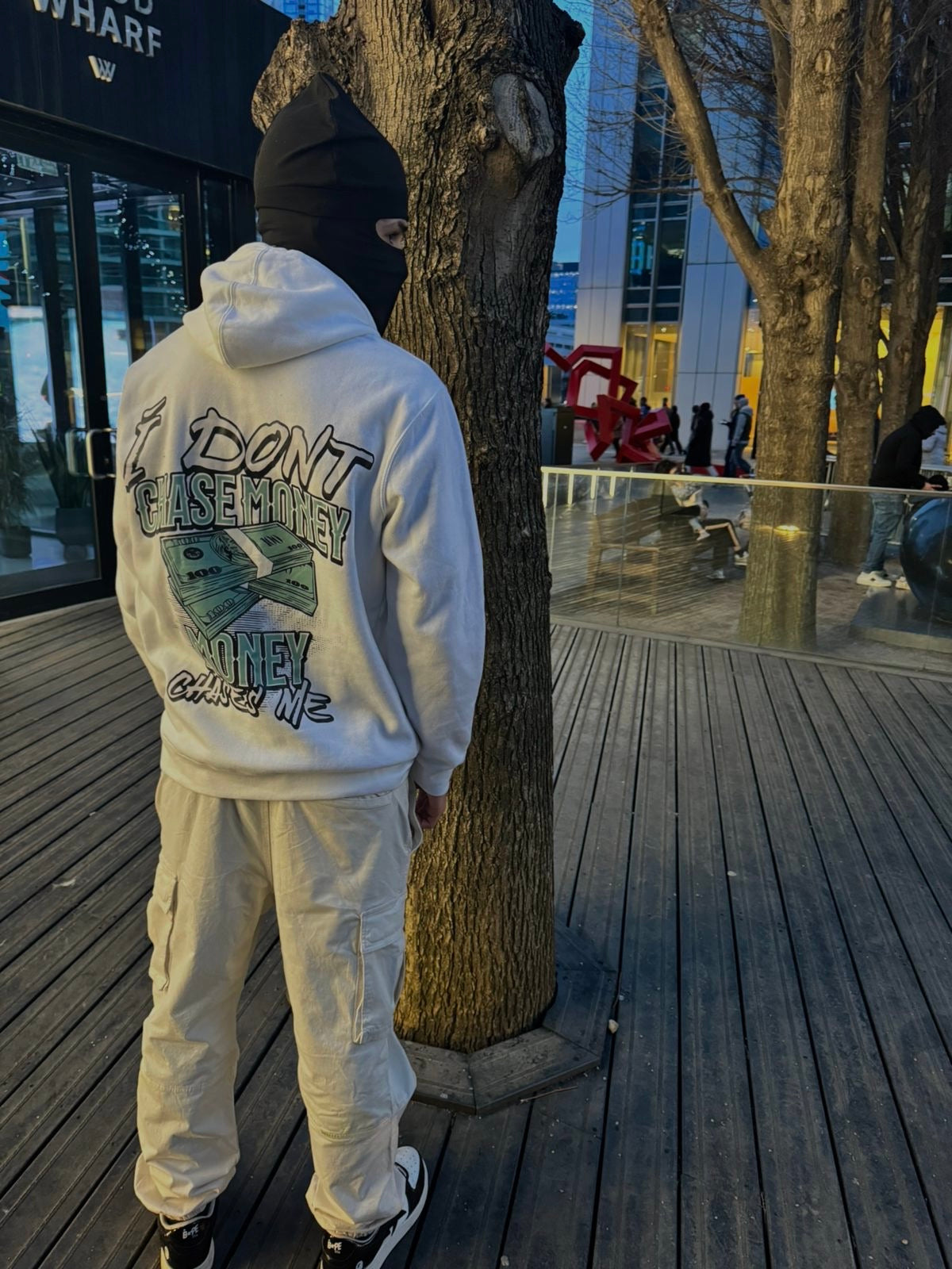 Chase Money Hoodie White